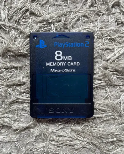 Memory card original ps 2 azul escuro translucido