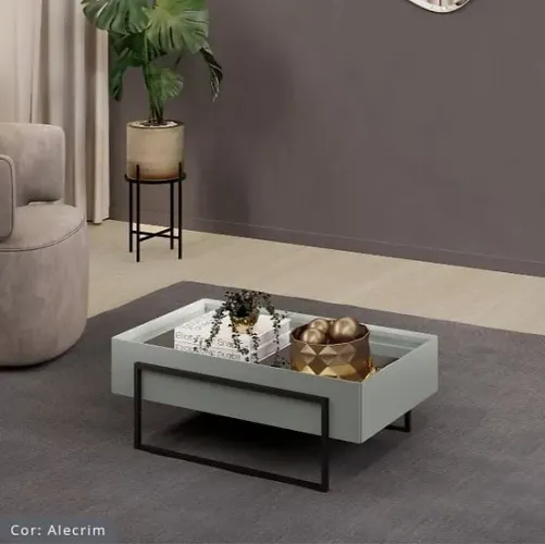 Conjunto Aparador e Mesa de Centro Pilar - Entrega/Montagem Grátis Fortaleza