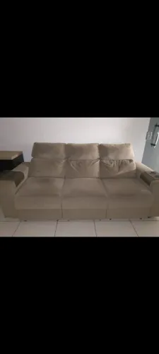 SOFA RETRÁTIL E RECLINÁVEL 3 LUGARES USADO 