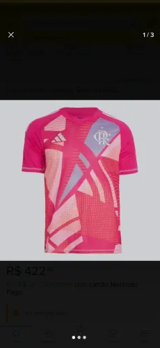 Camisa Flamengo Goleiro 25/26 Torcedor Masculina - Rosa