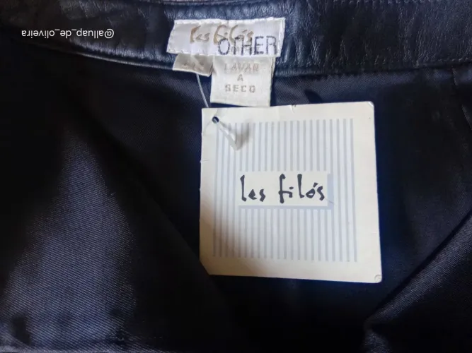 Saia de couro legítimo les filós