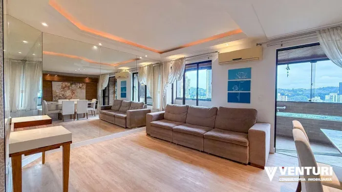 Apartamento com 3 dormitórios para alugar, 129 m² por R$ 7.429,72/mês - Victor Konder - Bl