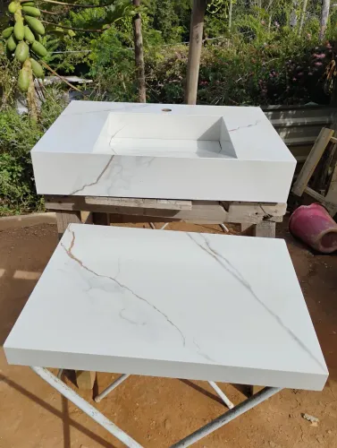 Pia esculpida de porcelanato 70x50 450$