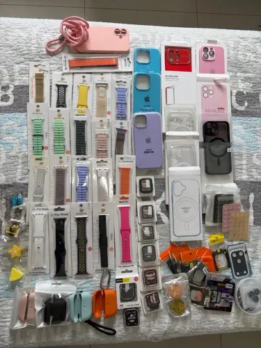 Vendo lote de acessórios para iPhone e Apple Watch