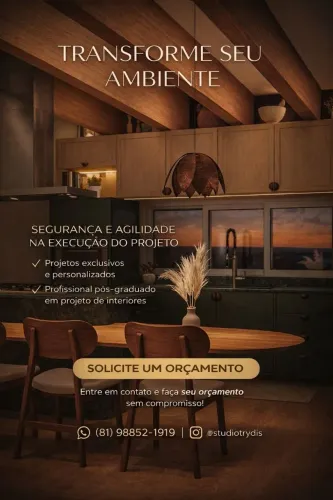 Projeto de arquitetura interiores residencial ou comercial 