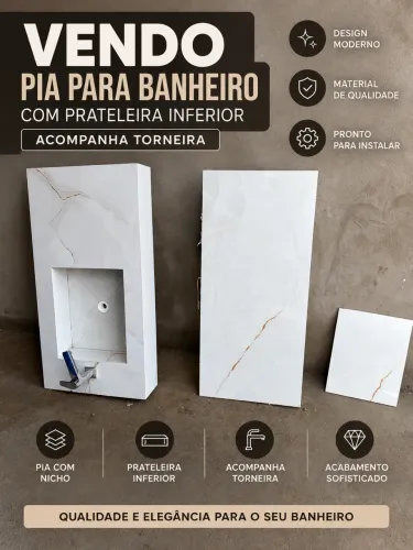 Vendo pia para banheiro no porcelanato