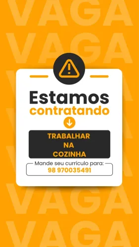 Vaga pra trabalhar na cozinha
