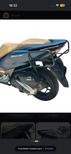 Protetor de carenagem traseiro pcx
