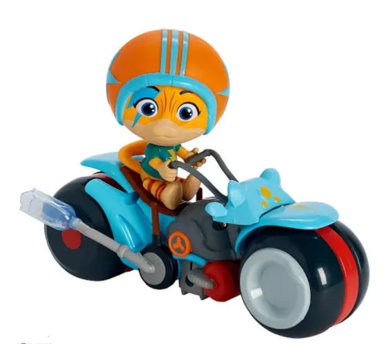 Boneco Lampo com sua Moto- Da série do desenho 44 gatos