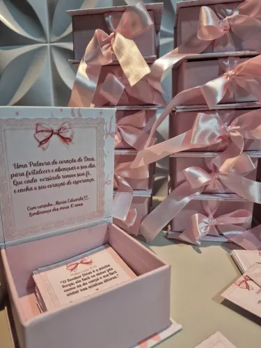 Caixa de versículos e mensagens personalizada