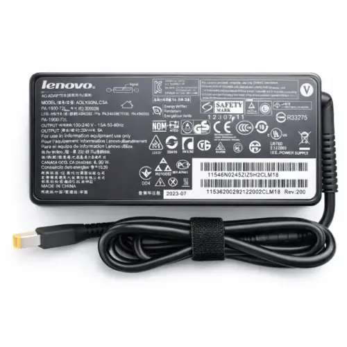 Fonte Carregador para Notebook Lenovo ThinkPad 90W 20V 4.5A USB Pino Quadrado Slim Tip