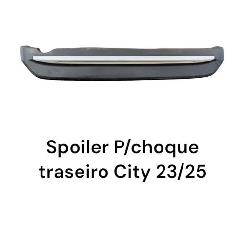 Spoiler P/choque traseiro Honda City 23/25