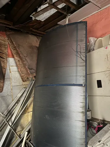 Toldo fixo de policarbonato