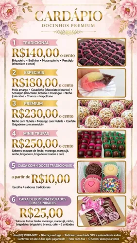 Doces para festas