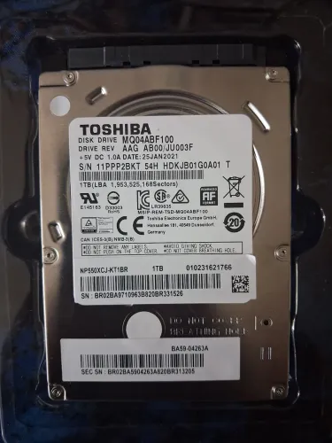 HD 1 TERA TOSHIBA NOVO 2.5. NOTEBOOK