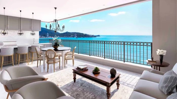 Apartamento 266m² com 4 Suítes no Edifício La Dolce Vita na Meia Praia em Itapema