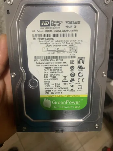 HD 3,5 500gb WD GREEN SATA