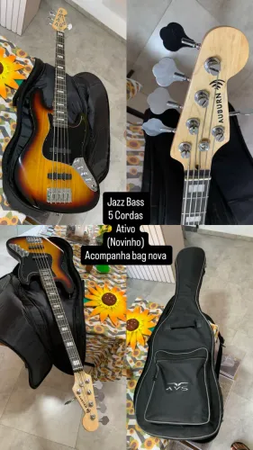 Jazz Bass 5 Cordas Ativo (Semi Novo)