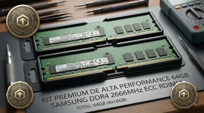 Kit Memoria Samsung 64GB (4x16GB) DDR4 2666MHz ECC RDIMM - Preço de Ocasião para Kit Xeon