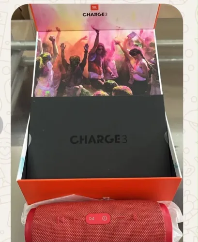 Caixa de Som JBL Charge 3 Vermelha