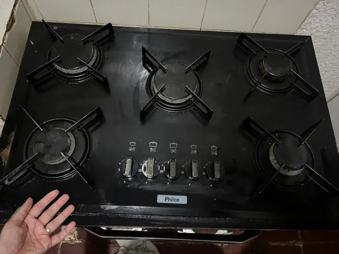 Fogão cooktop 5 bocas