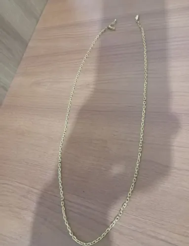 Corrente masculina folheada a ouro