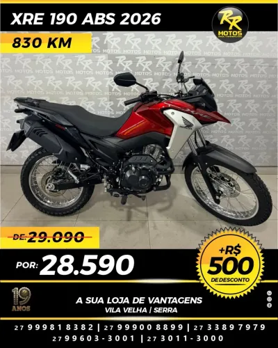 Moto Honda XRE 190 ABS 2026