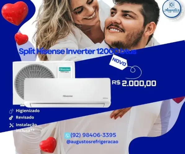 Vendo ar condicionado Hisense Inverter 12000 btus