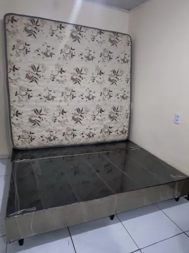 Cama Super King Bases Mais Colchão De Mola Ensacada 