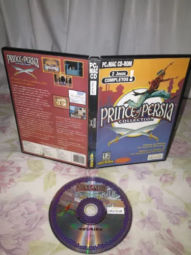 Prince of Persia Collection Shadow and the Flame Mosaico 2001 Ubisoft jogo PC Mac CD
