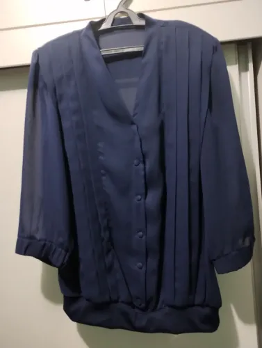 Blusa manga 3/4 Marinho