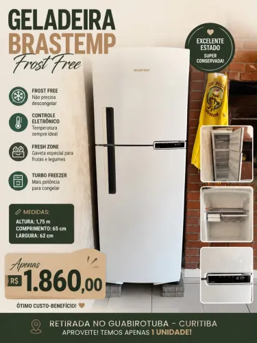 GELADEIRA BRASTEMP FROST FREE