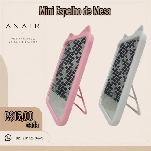 Mini Espelho de Mesa