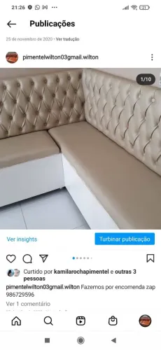 Canto alemão capitonê sob medida