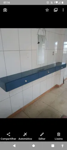 Penteadeira balcão para salão