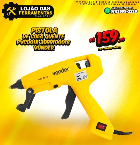Pistola de Cola Quente PVC0018 Vonder