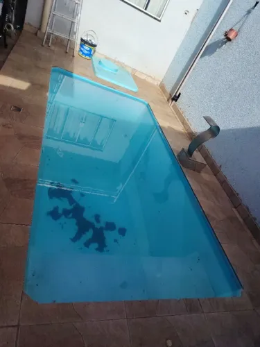 Piscina usada 4x2 para retirar com cascata e aquecedor
