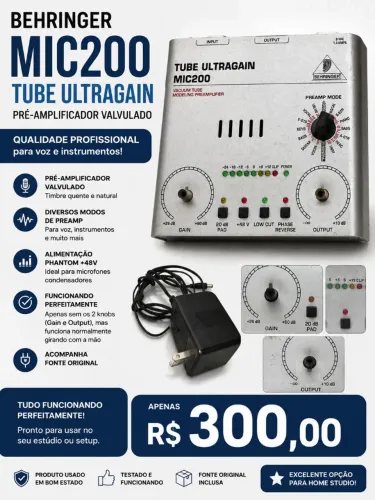 Behringer MIC200 Tube Ultragain.