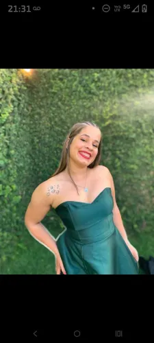 Vestido verde esmeralda