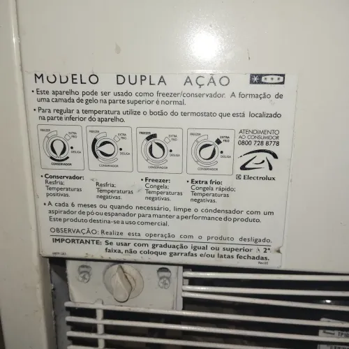 Freezer ELETROCLUX - 513 Litros - modelo H500 - 127V 
