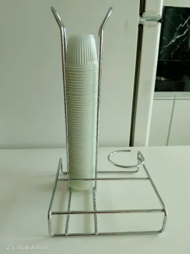 Suporte Cromado para copos descartáveis 50ml