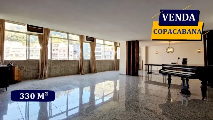 COPACABANA PRAÇA EUGÊNIO JARDIM 330M2 PREÇO INCRÍVEL POUCO A FAZER VISTA PANORÂMICA 4 QUAR