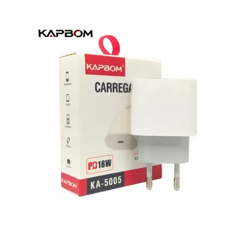 Fonte Carregador Usb-C Turbo 18W Kapbom