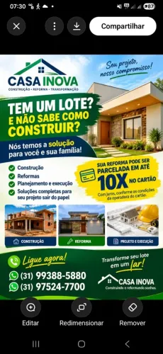 Reforma e construção