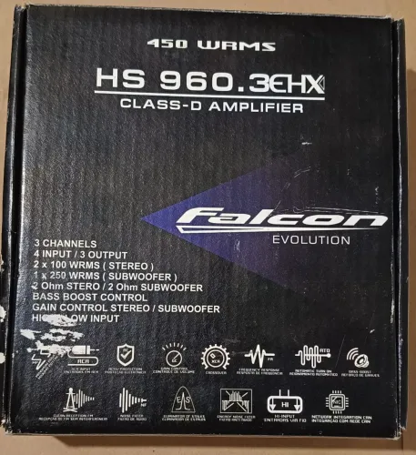 Módulo Falcon Evolution HS 960. 3EHX 450WRMS - Ótimo estado pouco usado. 