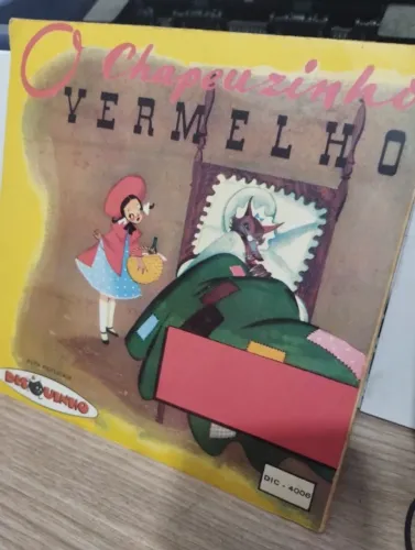 Disco de vinil compacto , 7', o chapeuzinho vermelho, coleção disquinho, sem arranhões