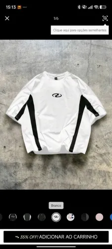Camisa boxy M branca