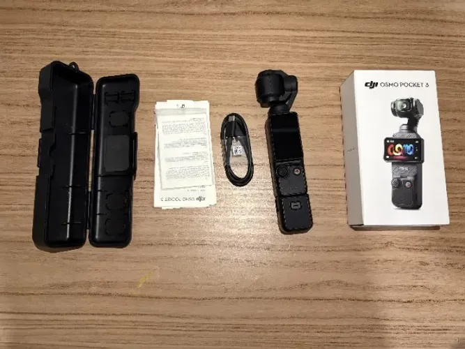 DJI Osmo Pocket 3 Standard + Adaptador de Áudio + Cartão Samsung EVO 512GB