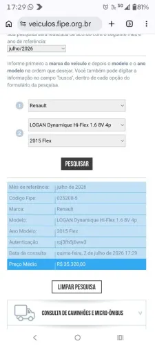 Renault Logan Dynamique Hi-flex 1.6 8V 4P 2015