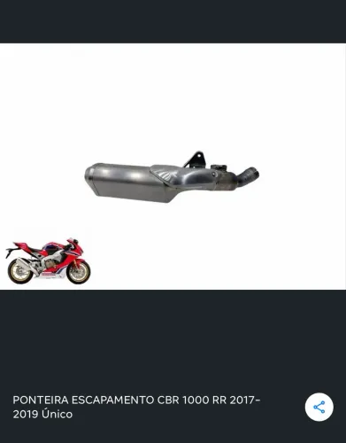 Escapamento Cbr 1000rr